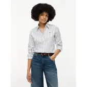 Tommy Hilfiger Blusa azul escuro / branco