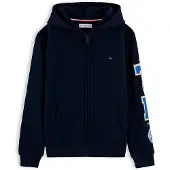 Tommy Hilfiger Casaco em moletão navy / azure / branco