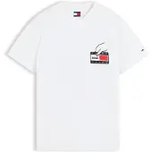 Tommy Hilfiger Camisa maçã / vermelho cereja / preto / branco