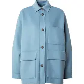 Weekend Max Mara Casaco meia-estação 'FOLK' azul claro