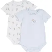 Chicco Macacão/Body bege escuro / azul claro / branco