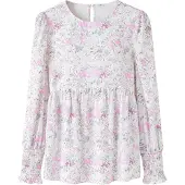 Usha Blusa jade / pitaya / branco