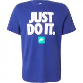 Nike Camisa azul / turquesa / branco