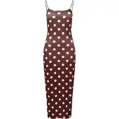Cloud5ive Vestido castanho / rosa pastel