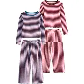 Next Pijama creme / azul claro / bordeaux / vermelho sangue