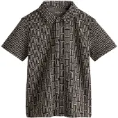 Next Camisa castanho escuro / preto
