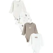 COOL CLUB by SMYK Macacão/Body bege mosqueado / castanho / offwhite