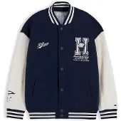 Tommy Hilfiger Casaco meia-estação 'PEANUTS' navy / branco lã