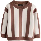 Next Pullover creme / castanho