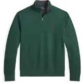 Ralph Lauren para homem. 710812963074 Camisola de malha ultra-suave com fecho de correr verde (S), Casual, Algodão