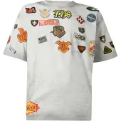 Diesel Camisa 'BOXT-AA6' amarelo / laranja / preto / branco natural