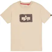 Alpha industries Camisa bege / castanho escuro