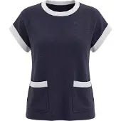 Faina Blusa azul / branco
