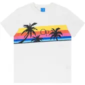 Ocean pacific Camisa 'Stocked' azul / amarelo / rosa / offwhite