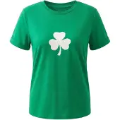 Usha Camisa verde / branco
