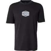 BOSS Camisa marinho / preto / offwhite
