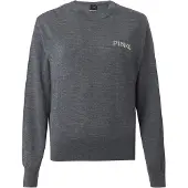 Pinko Pullover 'MARTINICA' cinzento escuro / branco