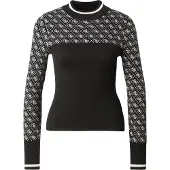 GUESS Pullover 'AUBREY' preto / branco