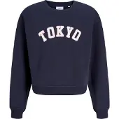 JJXX Sweatshirt 'JXTATUM' navy / rosa / branco