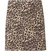 BOSS para mulher. 50563281 Saia mini Vakily de leopardo marrom (40), Casual, Animal print, Poliéster