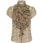Saint tropez Blusa 'Lilja' cáqui