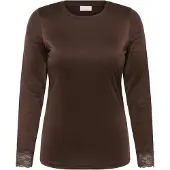 KAFFE CURVE Camisa 'Katey' mocha