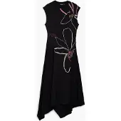 Desigual Vestido mistura de cores / preto