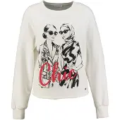 Key Largo Sweatshirt 'Chic' preto / offwhite