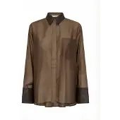 Co'Couture Camisa ' KawaCC ' castanho escuro