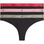 Tommy Hilfiger Tanga Uw0uw05530 3 Unidades