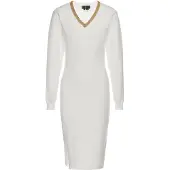 Faina Vestido ouro / offwhite