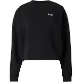 HUGO Sweatshirt 'Damaswee' preto / branco