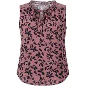 Usha Blusa 'Casual' navy / vermelho claro