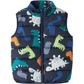 Name it Colete 'NMMMYLANE' azul / azul noturno / greige / esmeralda