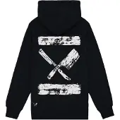 Distorted People Sweatshirt 'Inked Blades' preto / branco