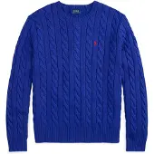 Ralph Lauren Pullover 'DRIVER' azul real / vermelho cereja