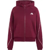 Adidas Casaco de treino em moletão 'Stadium' bordeaux / branco