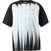 Diesel Camisa 'T-BOXT-AA1' cinzento claro / preto / branco