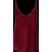 Cream Top 'CRAnna' vermelho vinho