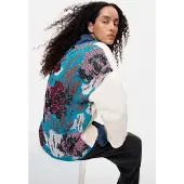 Desigual Sweatshirt mistura de cores / branco lã