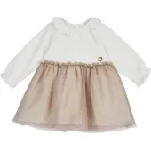 Chicco Vestido brocado / branco