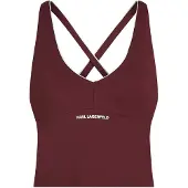Karl Lagerfeld Top bordeaux / branco