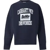 Carhartt WIP Sweatshirt 'Winners' navy / branco