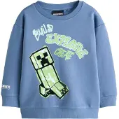 Next Sweatshirt 'Minecraft' opal / verde claro / preto / branco