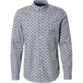 Scotch & Soda Camisa navy / azul pombo / branco
