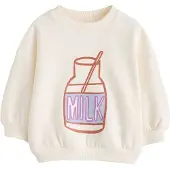 Next Sweatshirt creme / azul / castanho / lavanda