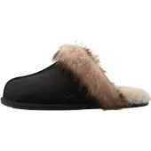 Ugg para mulher. 1183330 Tênis de pele Scuffette Nubuck preto (37), Plano, Nenhum, Homewear