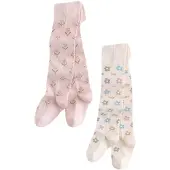Next Collants 'Rich' azure / castanho / rosa escurecido / branco