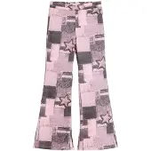 Desigual Calças cor-de-rosa / preto