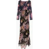 Desigual Vestido amarelo pastel / roxo claro / preto